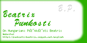 beatrix punkosti business card